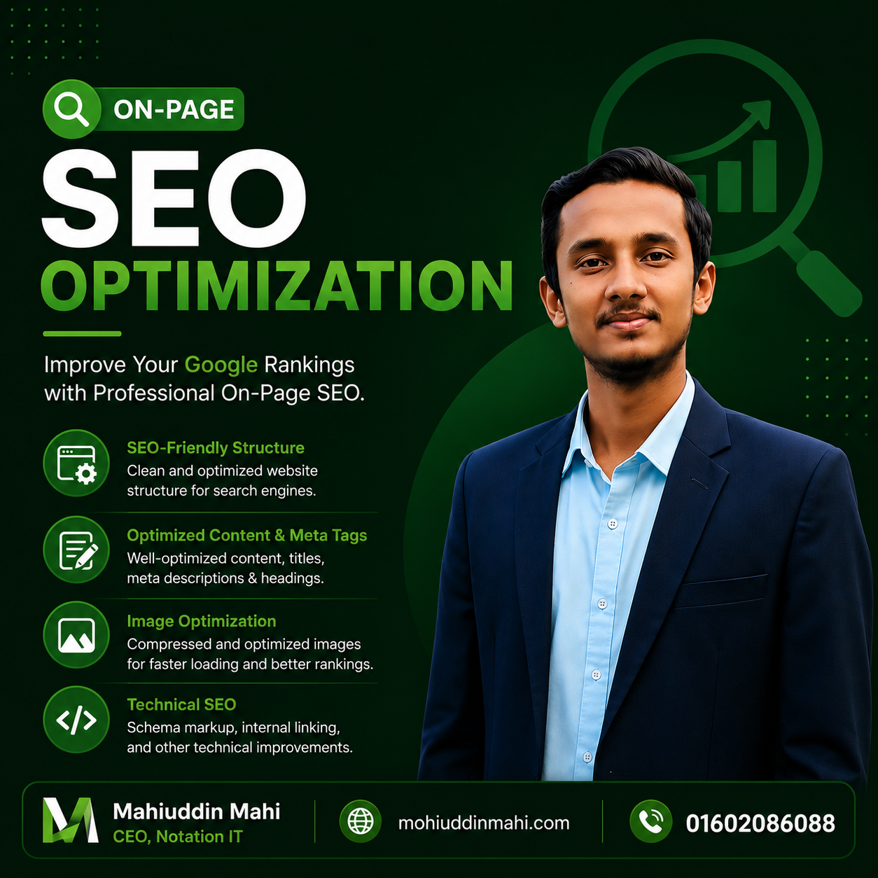 On-Page SEO Optimization SEO mohiuddin mahi